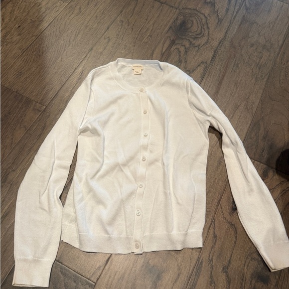 Crewcuts White Button-Up Cardigan - Picture 1 of 3